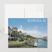 Ocean Isle North Carolina Zuhause - Reisen Postkarte (Vorne/Hinten)