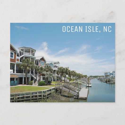 Ocean Isle North Carolina Zuhause - Reisen Postkarte (Vorderseite)