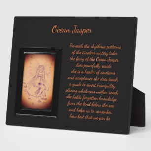 Ocean Jasper Crystal Fairy Fotoplatte