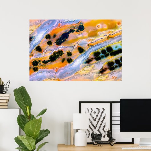 Ocean Jasper Fantasy Opus 01 Poster (Heimbüro)