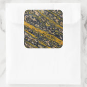 Ocean Jasper Quadratischer Aufkleber (Tasche)