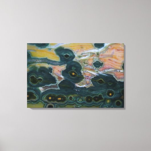Ocean Jasper Slab Leinwanddruck (Vorderseite)
