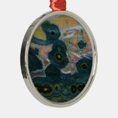 Ocean Jasper Slab Ornament Aus Metall (Rechts)