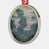 Ocean Jasper Slab Ornament Aus Metall (Links)