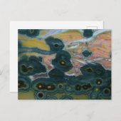 Ocean Jasper Slab Postkarte (Vorne/Hinten)