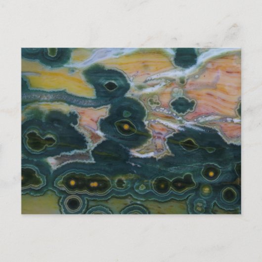 Ocean Jasper Slab Postkarte (Vorderseite)