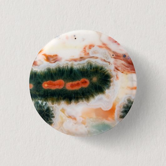 Ocean Jasper Stone gefunden in Madagaskar Button (Vorderseite)