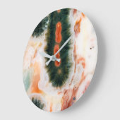 Ocean Jasper Stone gefunden in Madagaskar Große Wanduhr (Winkel)