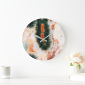 Ocean Jasper Stone gefunden in Madagaskar Große Wanduhr (Zuhause)