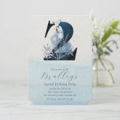 Ocean Jellyfish Age Number Two 2 Birthday Einladun Einladung (Stehend Vorderseite)