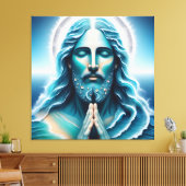 Ocean Jesus Christ Portrait  Leinwanddruck (Insitu (Wohnzimmer))