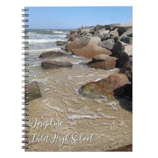 Ocean Jetty Rocks Personalized Notebook Notizblock (Vorderseite)