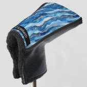 Ocean Jeweled Agate Personalized Golf Headcover (3/4 Vorderseite)