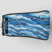 Ocean Jeweled Agate Personalized Golf Headcover (Vorderseite)