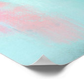 Ocean Joyride - Blaues Türkis Abstrakte Kunst Poster (Ecke)