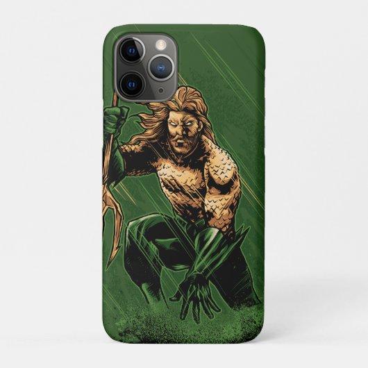 Ocean King Trident Warrior Dynamic Comic Art Case-Mate iPhone Hülle (Rückseite)