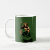 Ocean King Trident Warrior Dynamic Comic Art Kaffeetasse (Links)