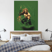 Ocean King Trident Warrior Dynamic Comic Art Leinwanddruck (Insitu (Schlafzimmer))