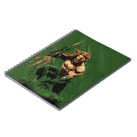 Ocean King Trident Warrior Dynamic Comic Art Notizblock (Linke Seite)