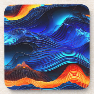 Ocean Lava "Aquaflame" Getränkeuntersetzer