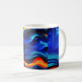 Ocean Lava "Aquaflame" Kaffeetasse (VorderseiteRechts)