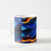 Ocean Lava "Aquaflame" Kaffeetasse (Vorderseite Links)