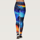 Ocean Lava "Aquaflame" Leggings (Rückseite)