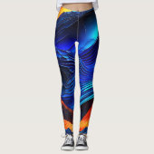 Ocean Lava "Aquaflame" Leggings (Vorderseite)