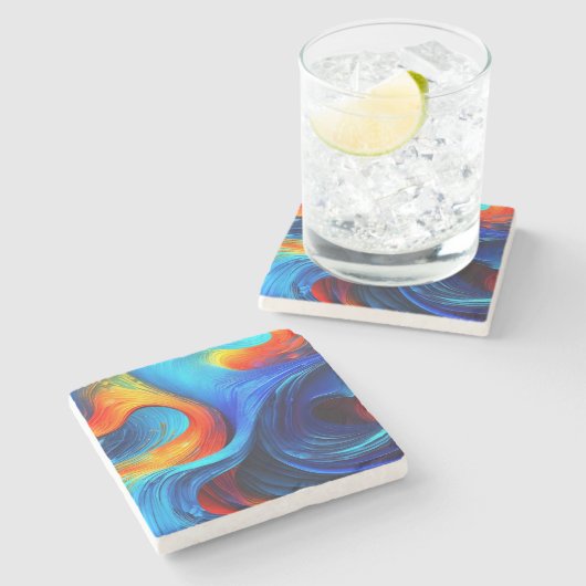 Ocean Lava "Astralsurge" Steinuntersetzer (Seitenansicht)