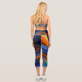 Ocean Lava "Astralswirl" Capri Leggings (Rückseite)