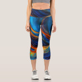 Ocean Lava "Astralswirl" Capri Leggings (Vorderseite)
