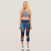 Ocean Lava "Astralswirl" Capri Leggings (Vorderseite)