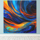 Ocean Lava "Astralswirl" Leinwanddruck (Insitu (Holzboden))