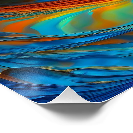 Ocean Lava "Astralswirl" Poster (Ecke)