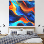 Ocean Lava "Oceanforge" Leinwanddruck (Insitu (Schlafzimmer))