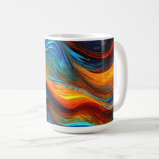 Ocean Lava "Pyroquatic" Kaffeetasse (VorderseiteRechts)