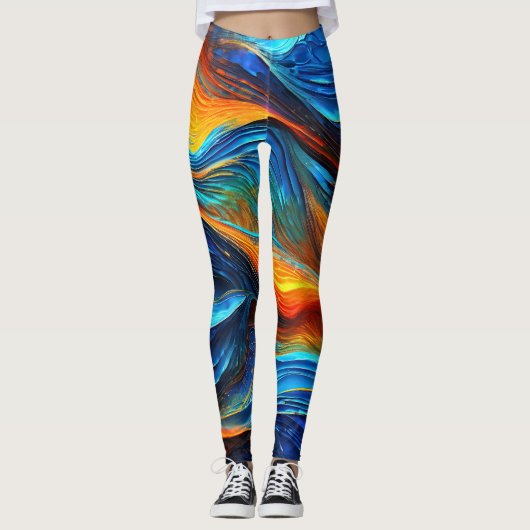 Ocean Lava "Pyroquatic" Leggings (Vorderseite)