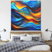 Ocean Lava "Pyroquatic" Leinwanddruck (Insitu (Schlafzimmer))