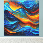 Ocean Lava "Pyroquatic" Leinwanddruck (Insitu (Holzboden))