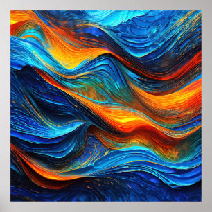Ocean Lava "Pyroquatic" Poster