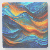 Ocean Lava "Pyroquatic" Steinuntersetzer (Vorderseite)