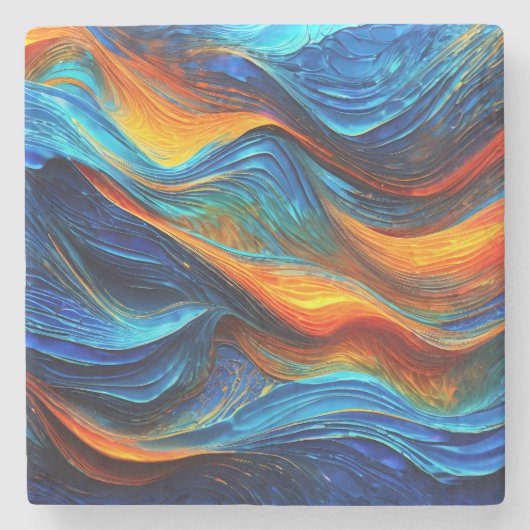 Ocean Lava "Pyroquatic" Steinuntersetzer (Vorderseite)