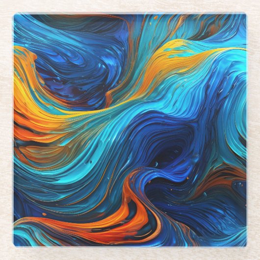Ocean Lava "Tempestial" Glasuntersetzer (Vorderseite)