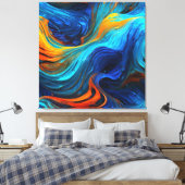 Ocean Lava "Tempestial" Leinwanddruck (Insitu (Schlafzimmer))