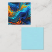 Ocean Lava "Tempestial" Quadratische Visitenkarte (Vorne/Hinten)