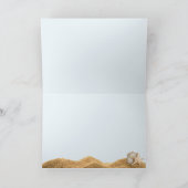 Ocean Liebe Beach Hochzeit Dankeskarte (Innenseite)