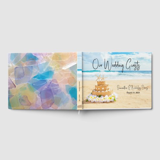Ocean Liebe Beach Hochzeit Gästebuch (Voll)