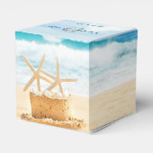 Ocean Liebe Beach Hochzeit Geschenkschachtel (Rückseite)