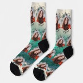 Ocean Liebe - Benutzerdefiniertes Foto Socken (Linkes Detail)