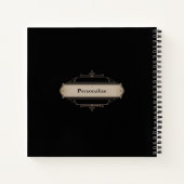 Ocean Liebe Zitat Sea Moon Black Journal Notizblock (Rückseite)